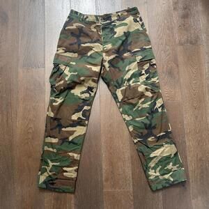 Military Camo Adjustable Army Pants Ultra Force BDU Cargo Pants Mens XL Long